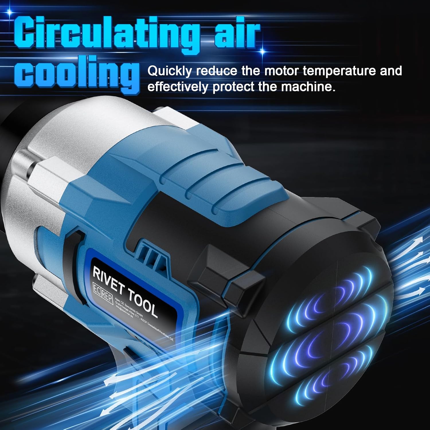 Thumbnail 3 de GGiking Cordless Rivet Gun for Makita 18V battery