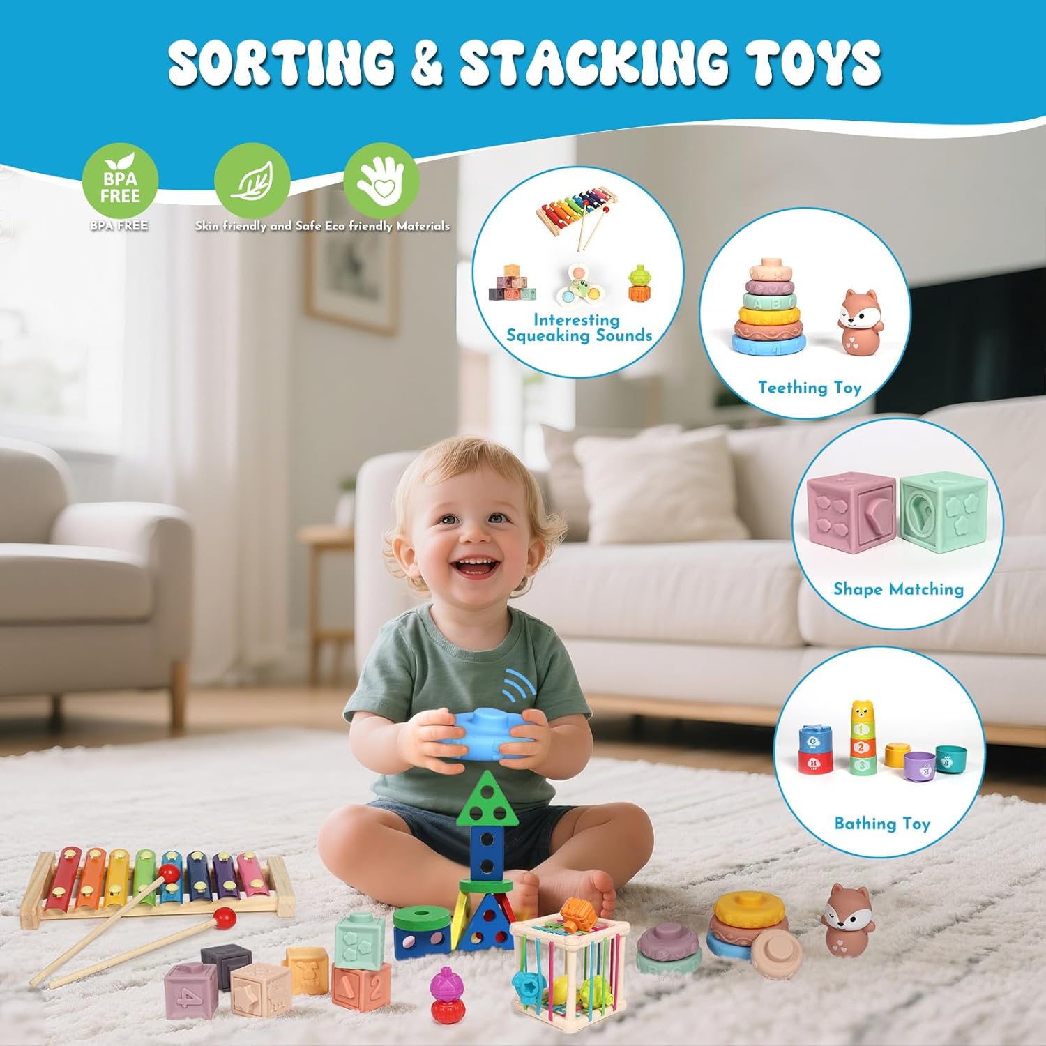 Thumbnail 4 de LearnToy 7-in-1 Montessori Activity Set 18-36M