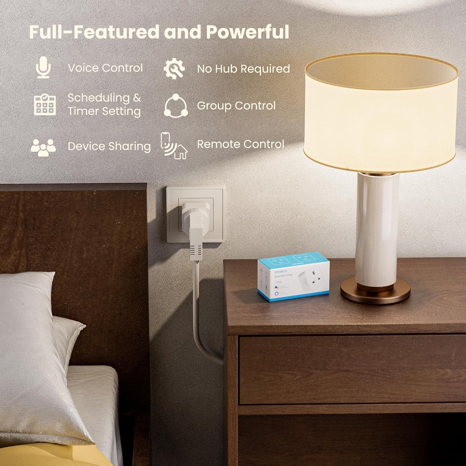 Thumbnail 6 de UPXNBOR Smart Plug (2 Pack) – Wi‑Fi Outlet with Energy Monitoring, Timer & Remote App Control