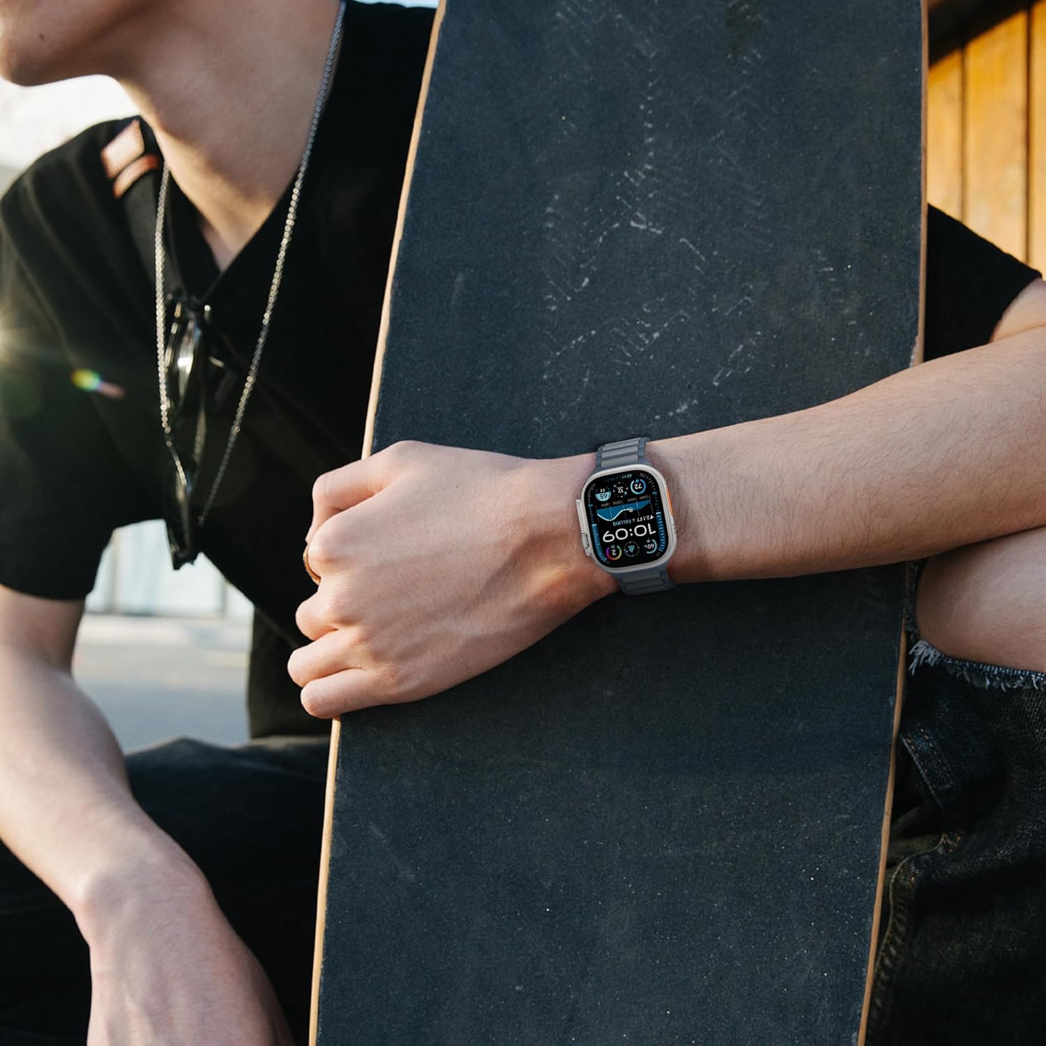 Thumbnail 6 de Sport Straps for Apple Watch – Dual‑Tone Silicone Band (38/40/41/42mm & 42/44/45/49mm) for Series 2–10 and Ultra 2