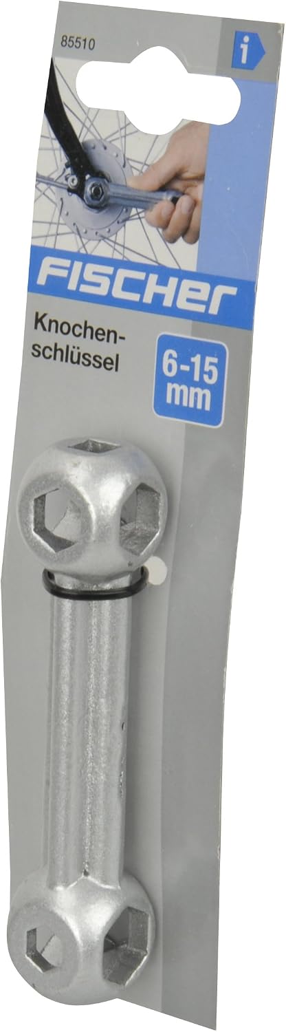 Detalle 1 de Fischer Knochenschlüssel 85510 Silber – Profi-Knochenschlüssel, 10 Größen, One Size
