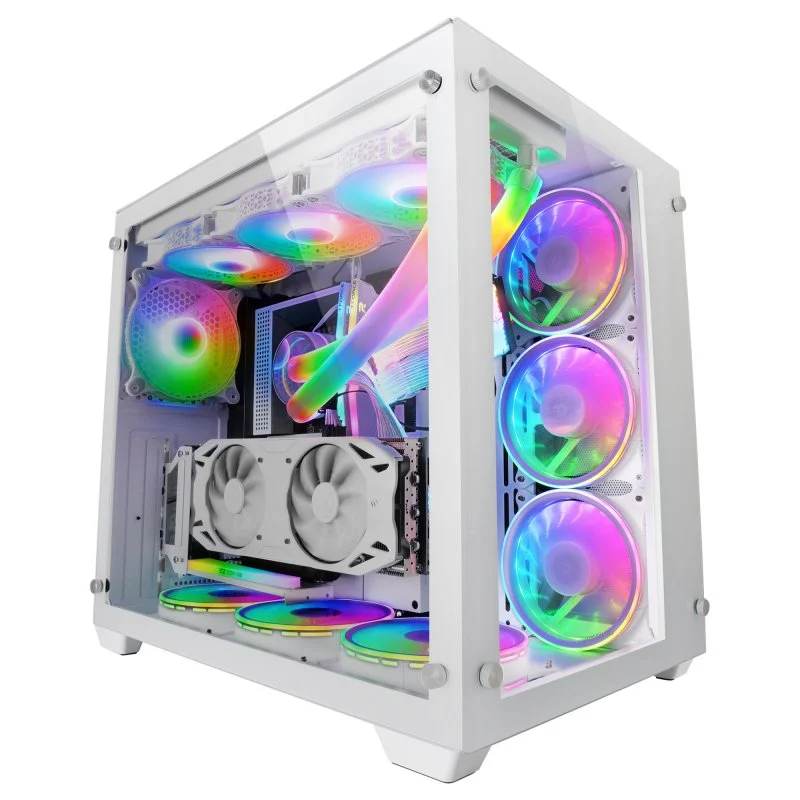 Detalle de Mars Gaming MCV3 Torre XXL E-ATX con Doble Cristal Templado Blanco