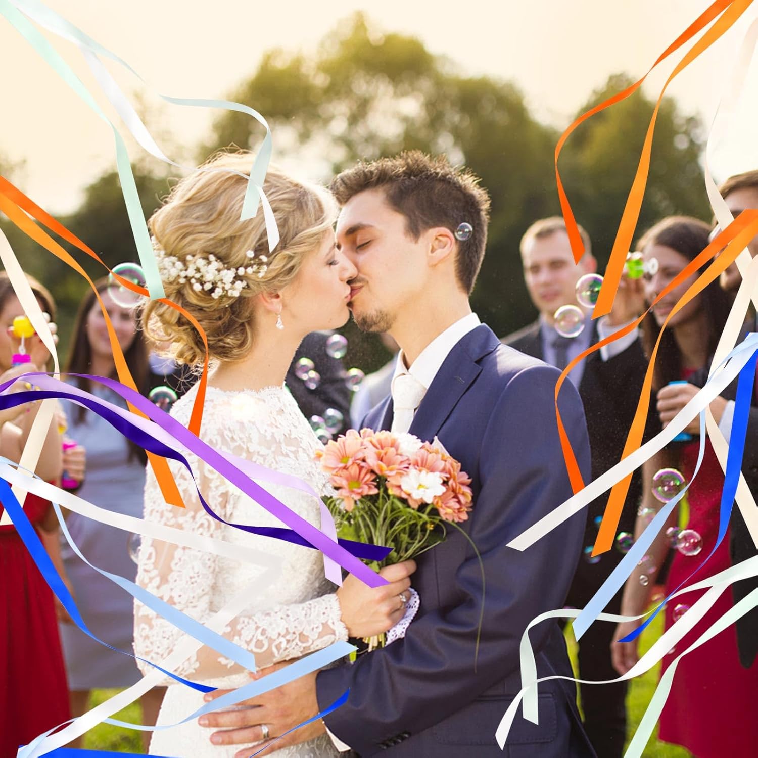 Thumbnail 5 de Wedding Party Ribbon Wands mit Glocke – 30 Band-„Zauberstäbe“ für Hochzeit, Geburtstag & Party