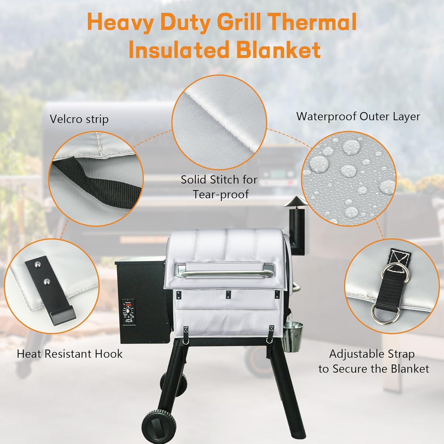 Thumbnail 3 de Traeger Pro 22 Insulation Blanket for Smoker