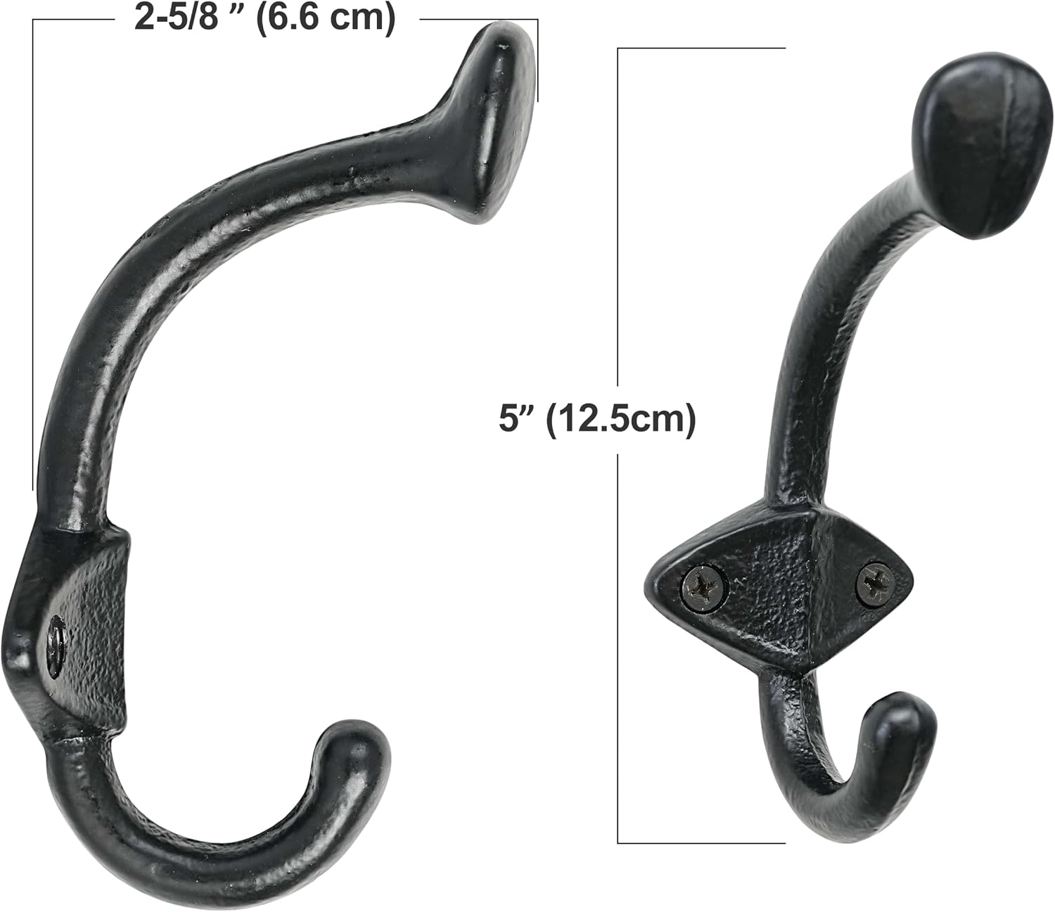 Detalle de Dseap Cast Iron Wall Hooks, 5-Inch