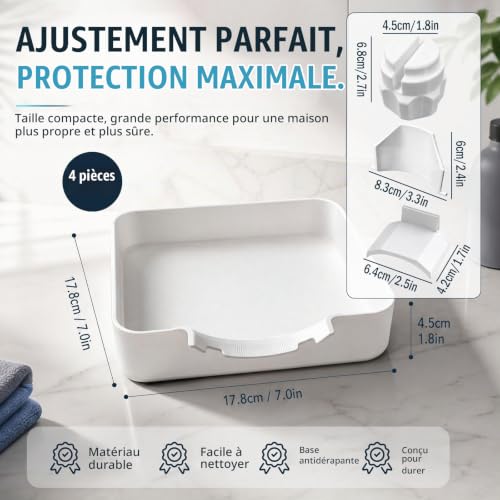 Thumbnail 1 de TINA.WIN bac de vidange pour lave-linge, kit de guidage et bac récupérateur