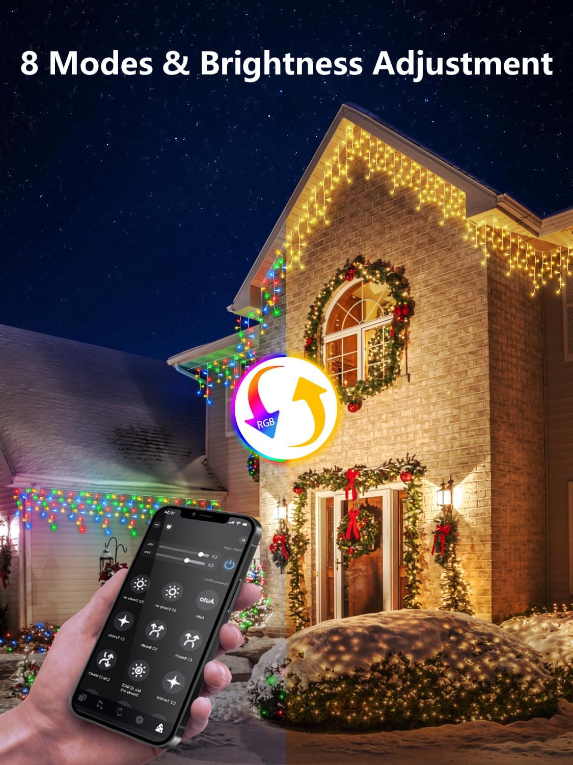 Detalle de Icicle String Lights 50 ft