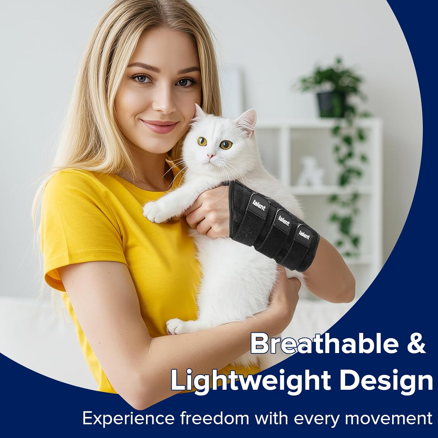 Thumbnail 6 de Lalent Wrist Support Brace with Metal Splint Thumb Support (Left Hand, L/XL) for Carpal Tunnel and Tendonitis