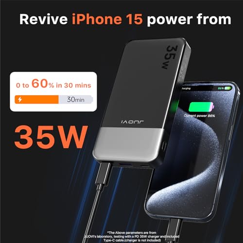 Thumbnail 1 de JUOVI Power Bank 10000mAh ⚡ Carga Rápida PD 3.0 y QC 4.0