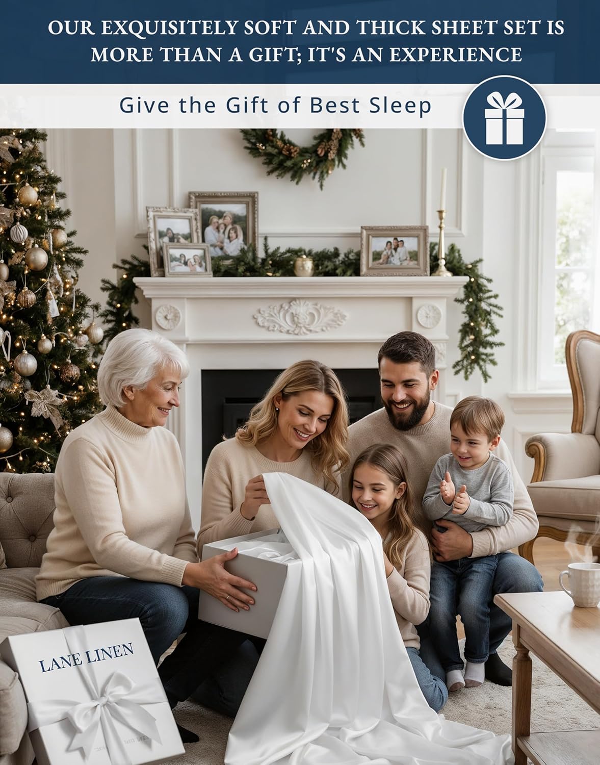 Thumbnail 2 de Egyptian Cotton Sheets Queen 4-Piece Set