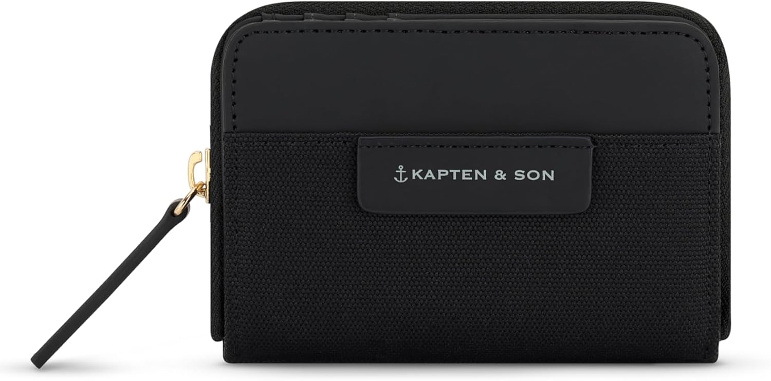 Kapten & Son Bergen Pro Geldbörse Damen – Muted Sage, Klein, 8 Kartenfächer
