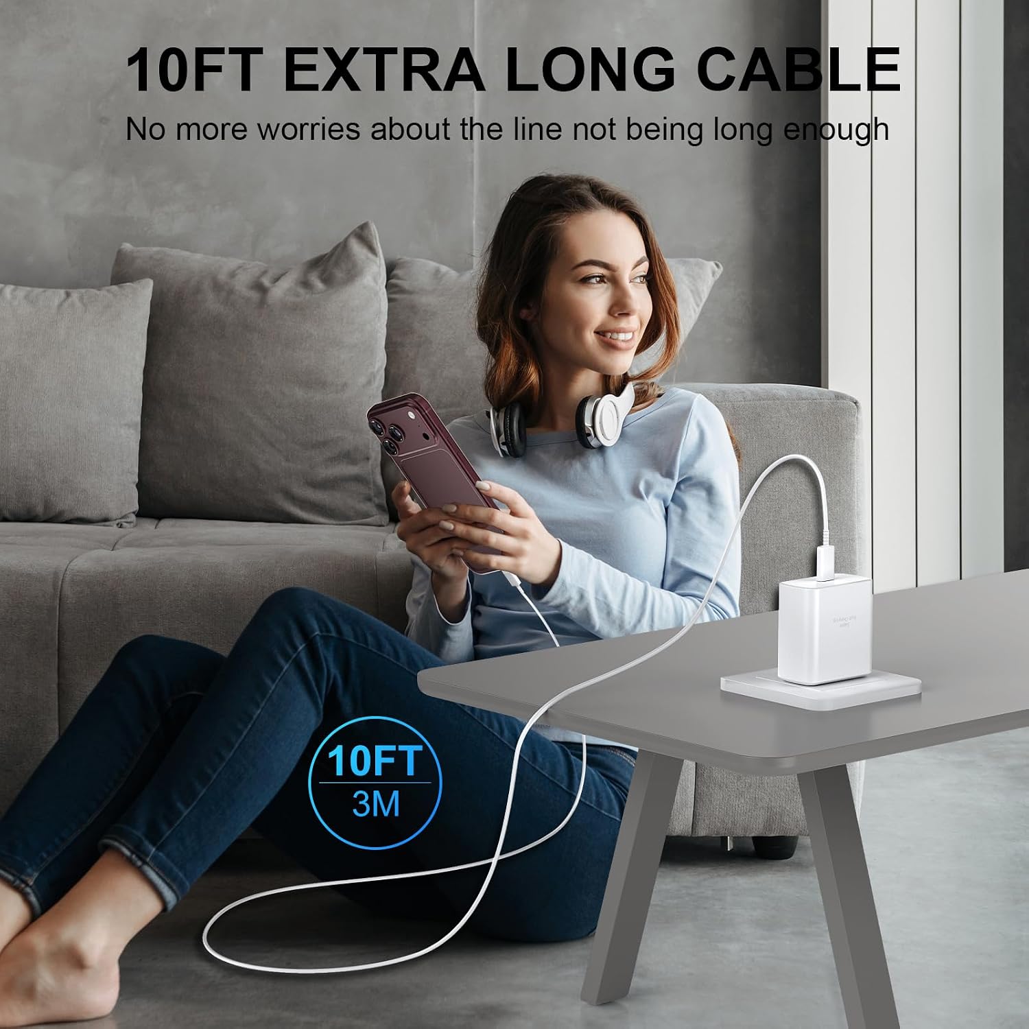 Thumbnail 6 de iPhone 17 45W Fast Charger with 10ft USB‑C Cable