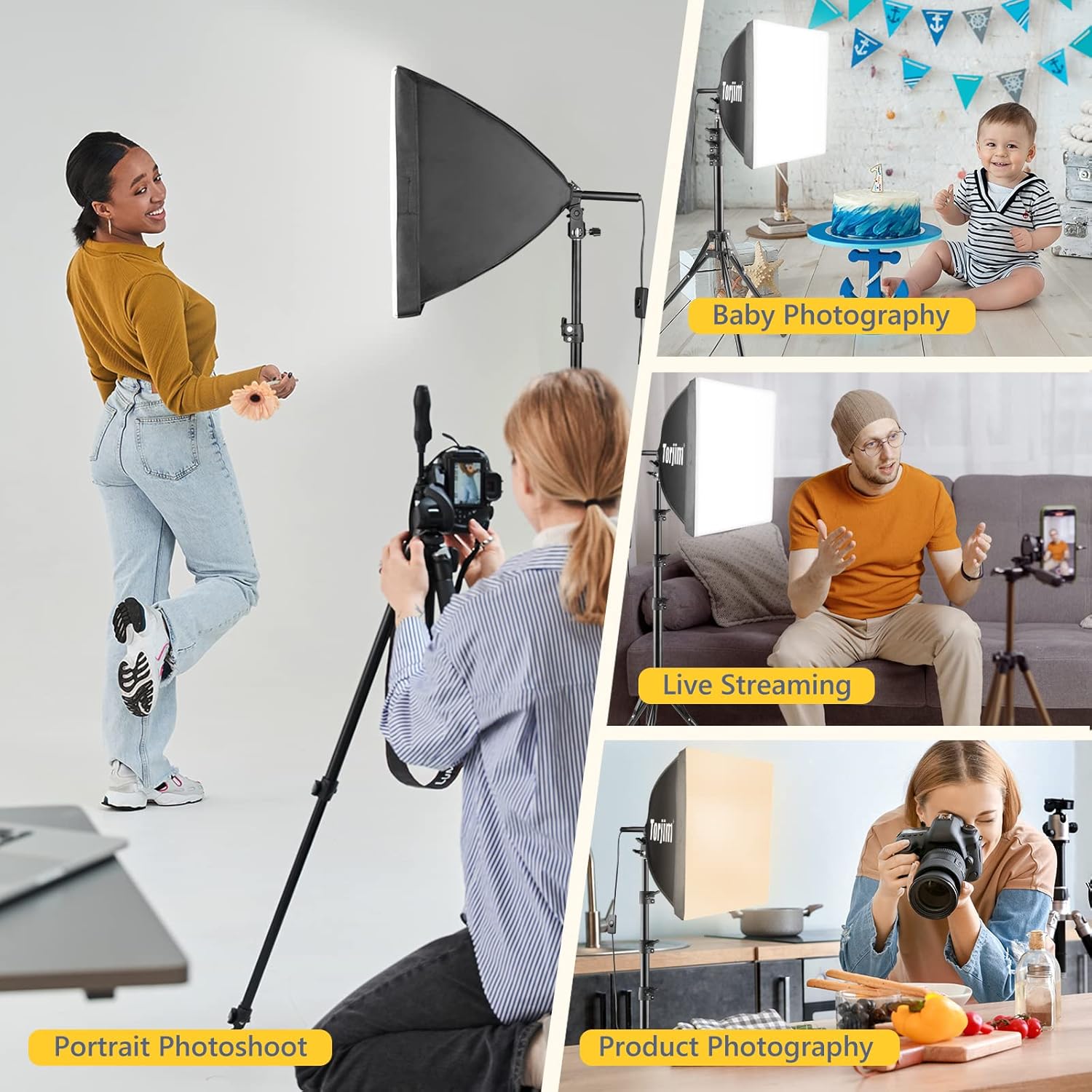 Thumbnail 6 de Torjim Softbox 16" x 16" LED Softbox Kit