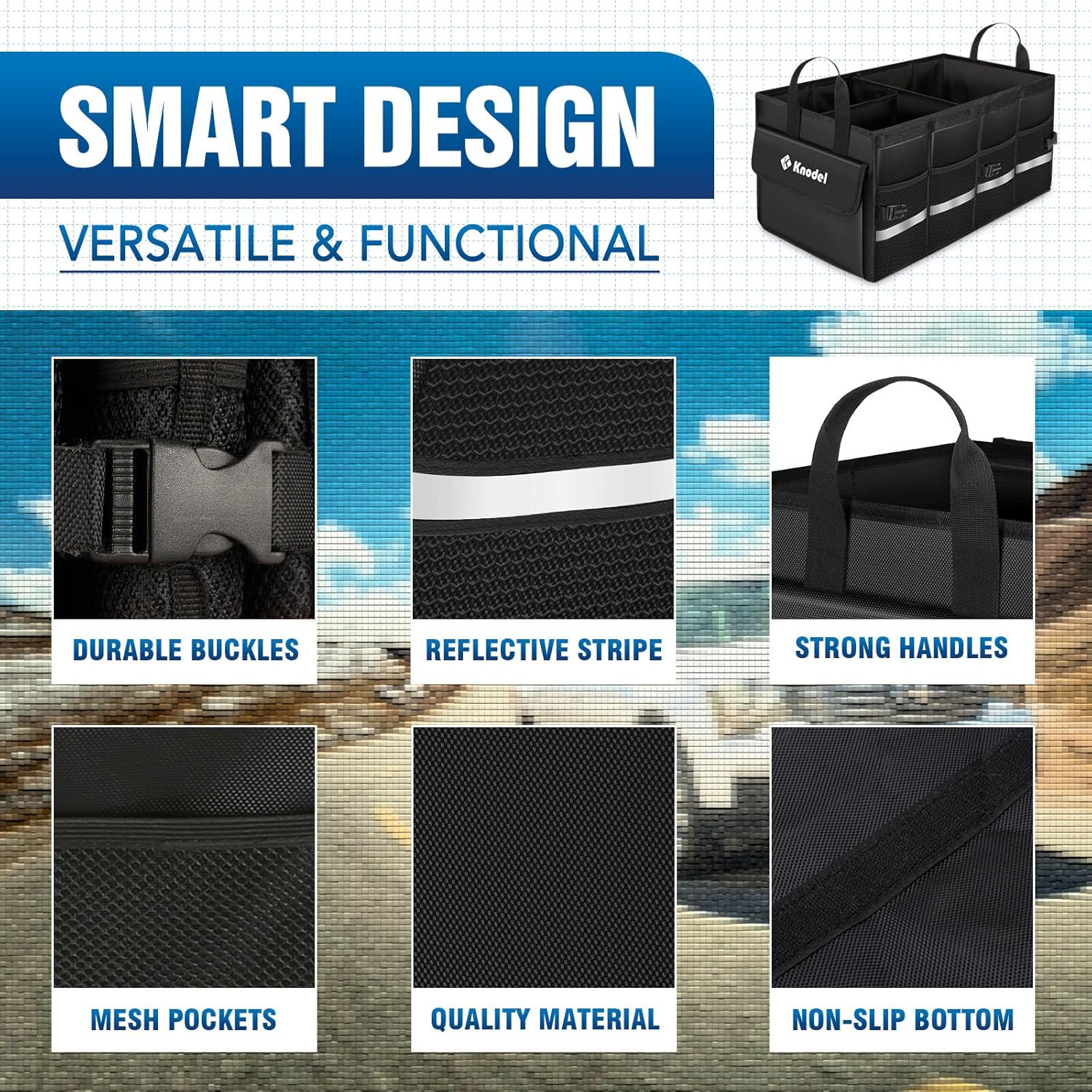Detalle de K KNODEL Car Trunk Organizer 1 Medium