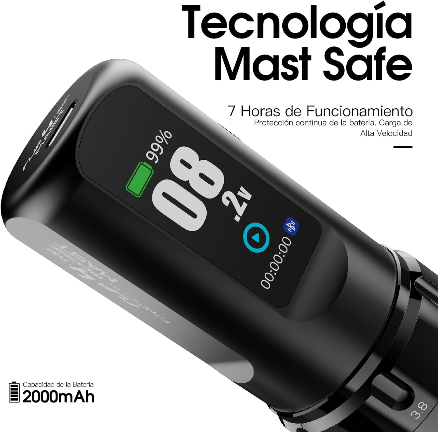 Detalle 2 de MAST TATTOO Flip4 Pro 2000mAh inalámbrica