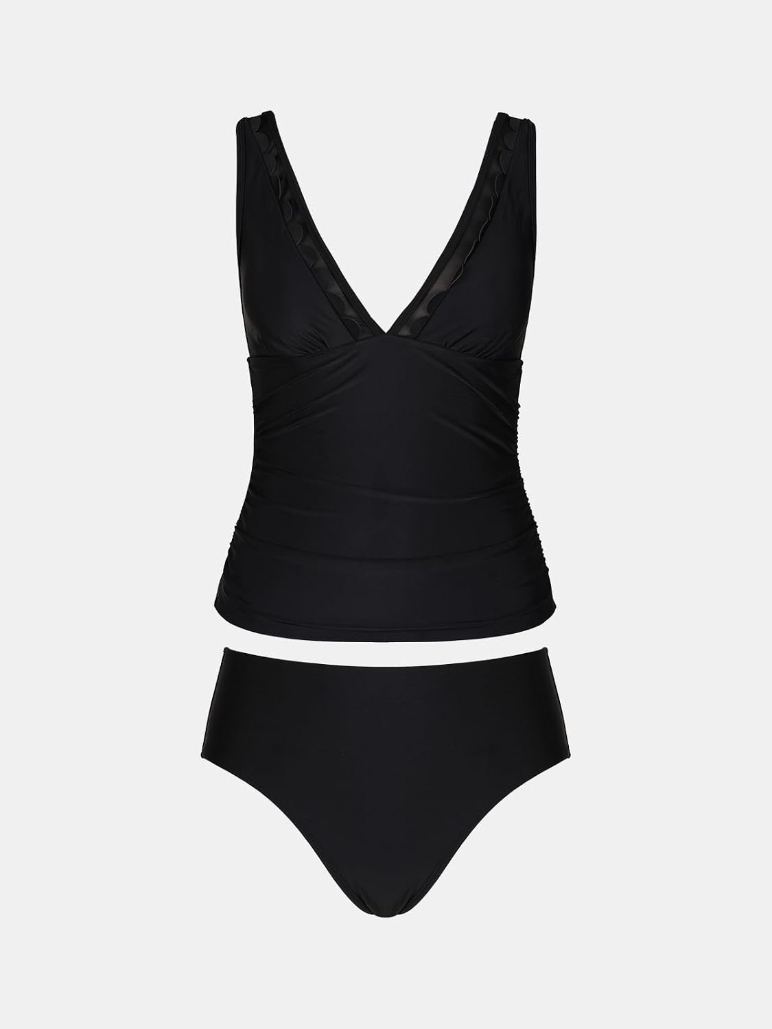 Thumbnail 5 de CUPSHE Tankini Col en V Maille Festonnée