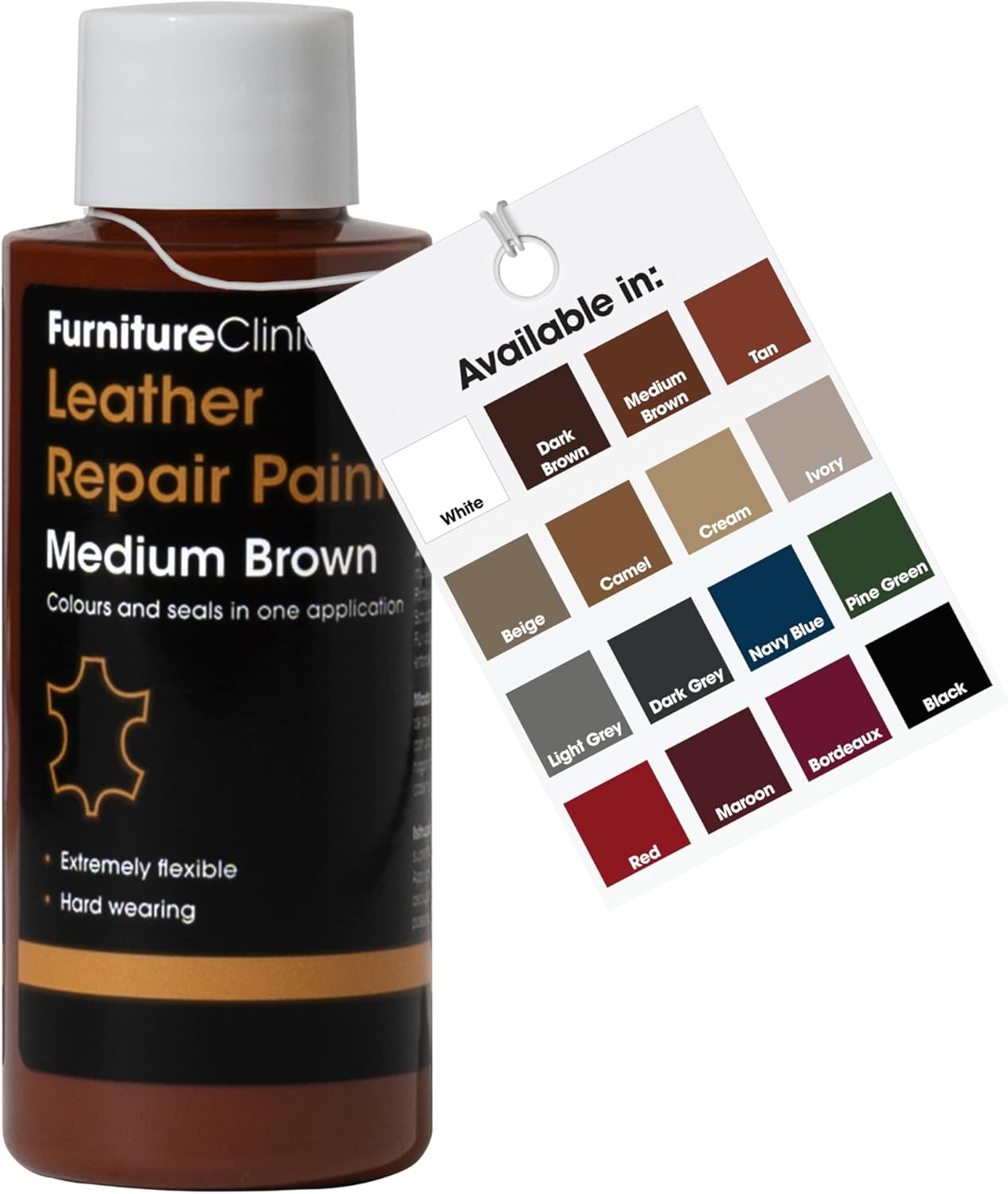 Detalle de Furniture Clinic Vernice e Tintura 50ml Marrone medio