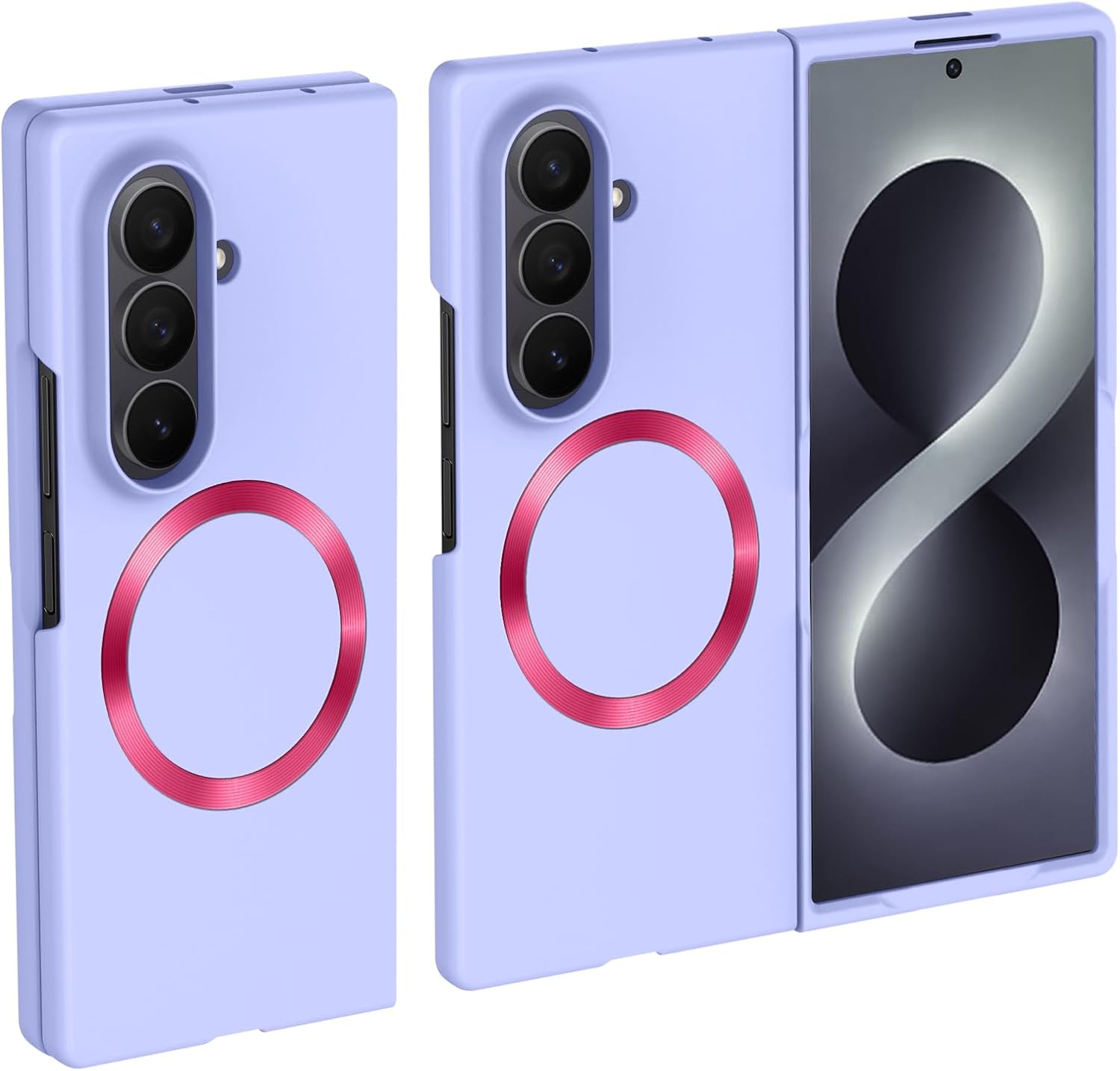 Detalle de Illians Magnetic Phone Case for Galaxy Z Fold 8 Ultra, Purple Polycarbonate