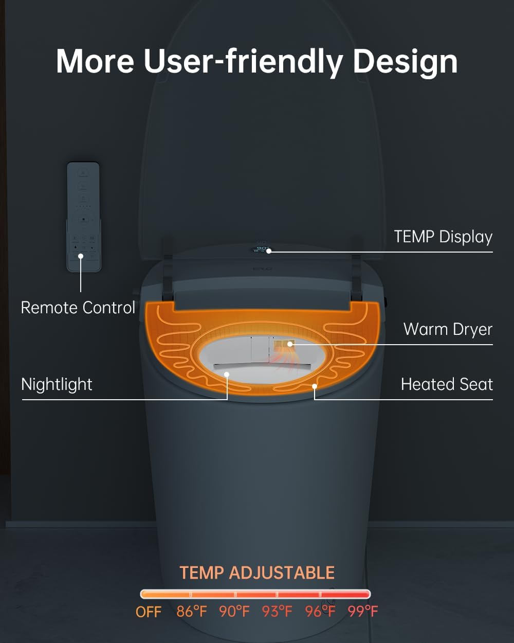Thumbnail 5 de EPLO E18PRO Smart Toilet 17.4-inch 🚽