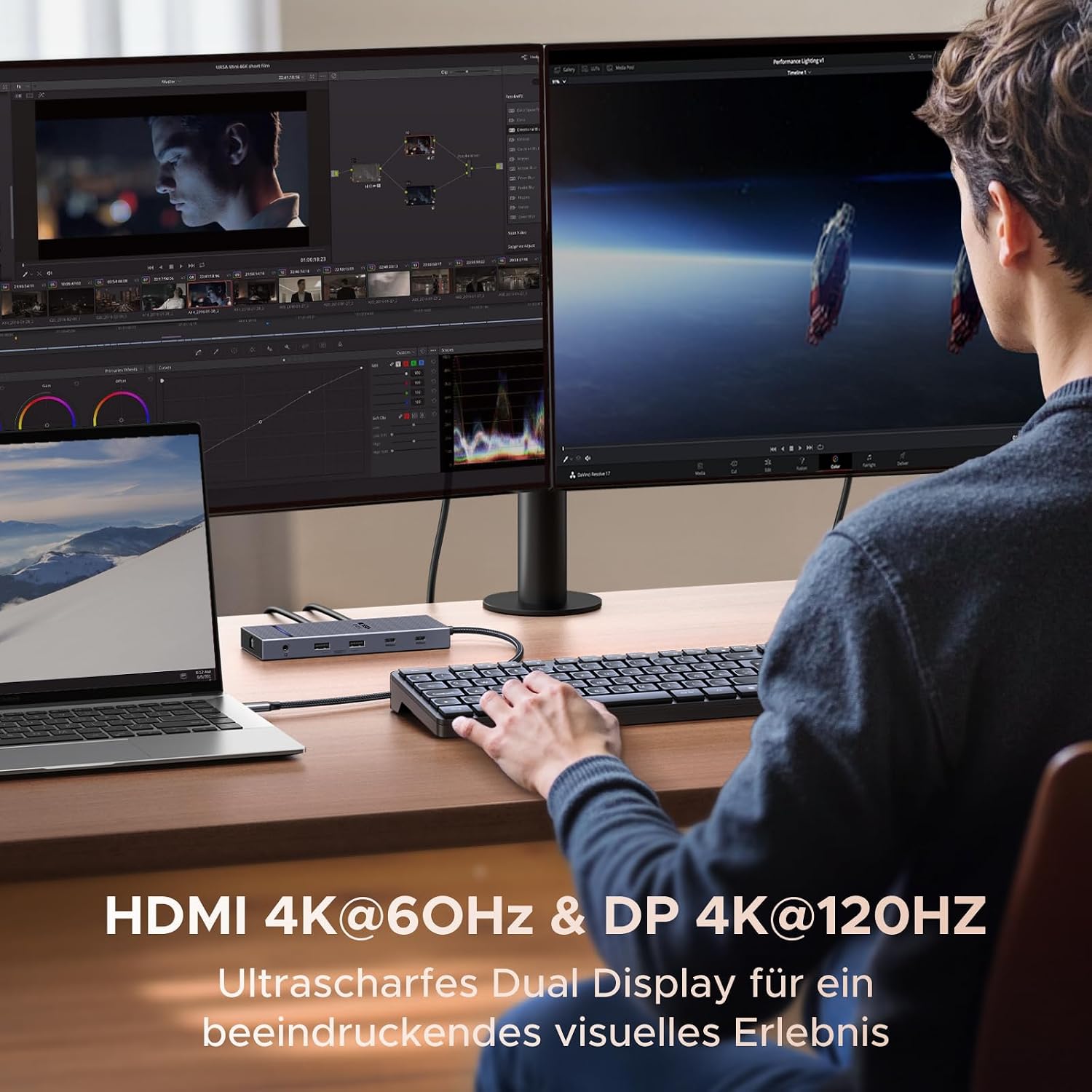 Detalle de UGREEN Revodok Pro 2111 Dockingstation 4K@120Hz, 100W PD