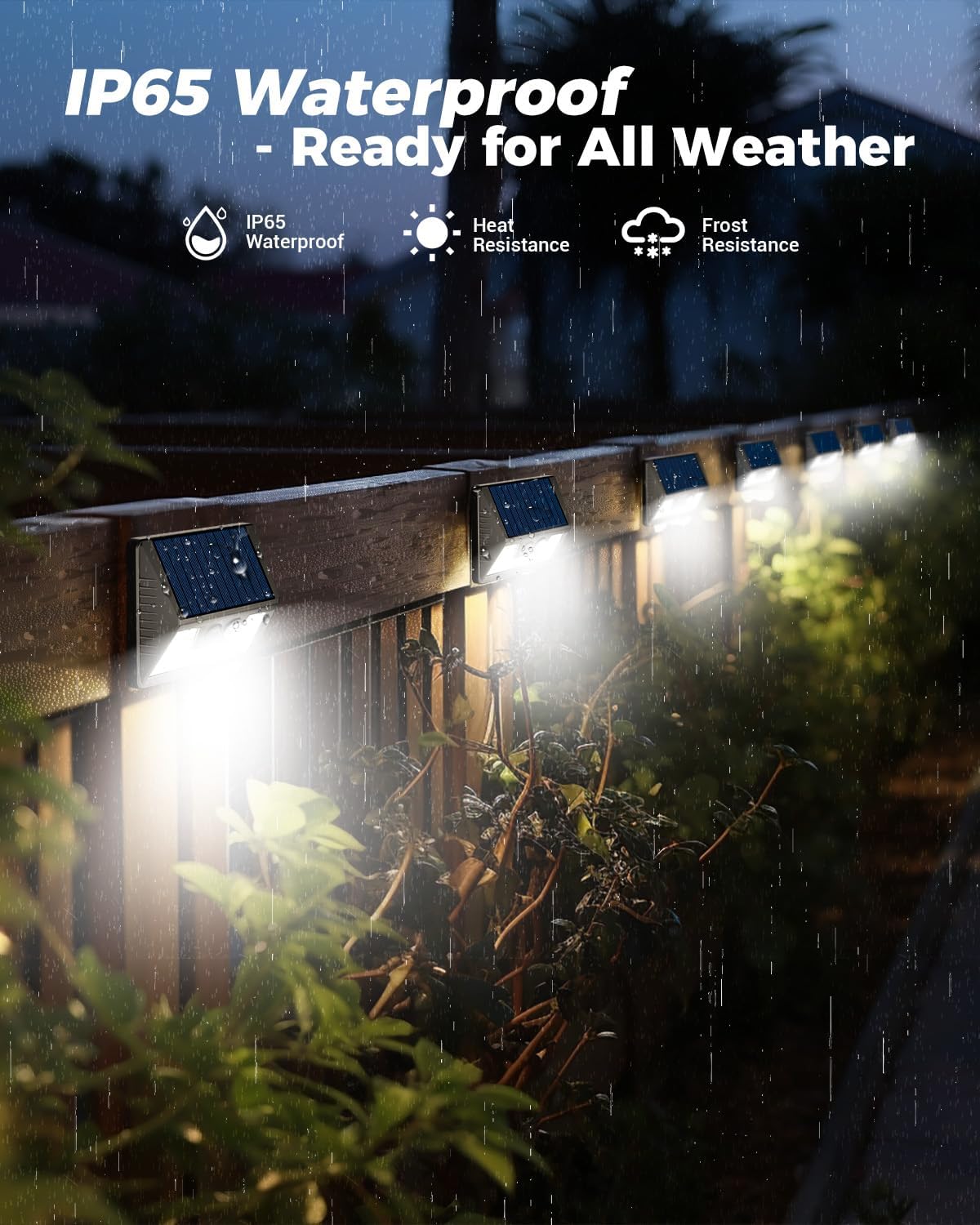 Detalle de Vighep Solar PIR Flood Lights 12 pack