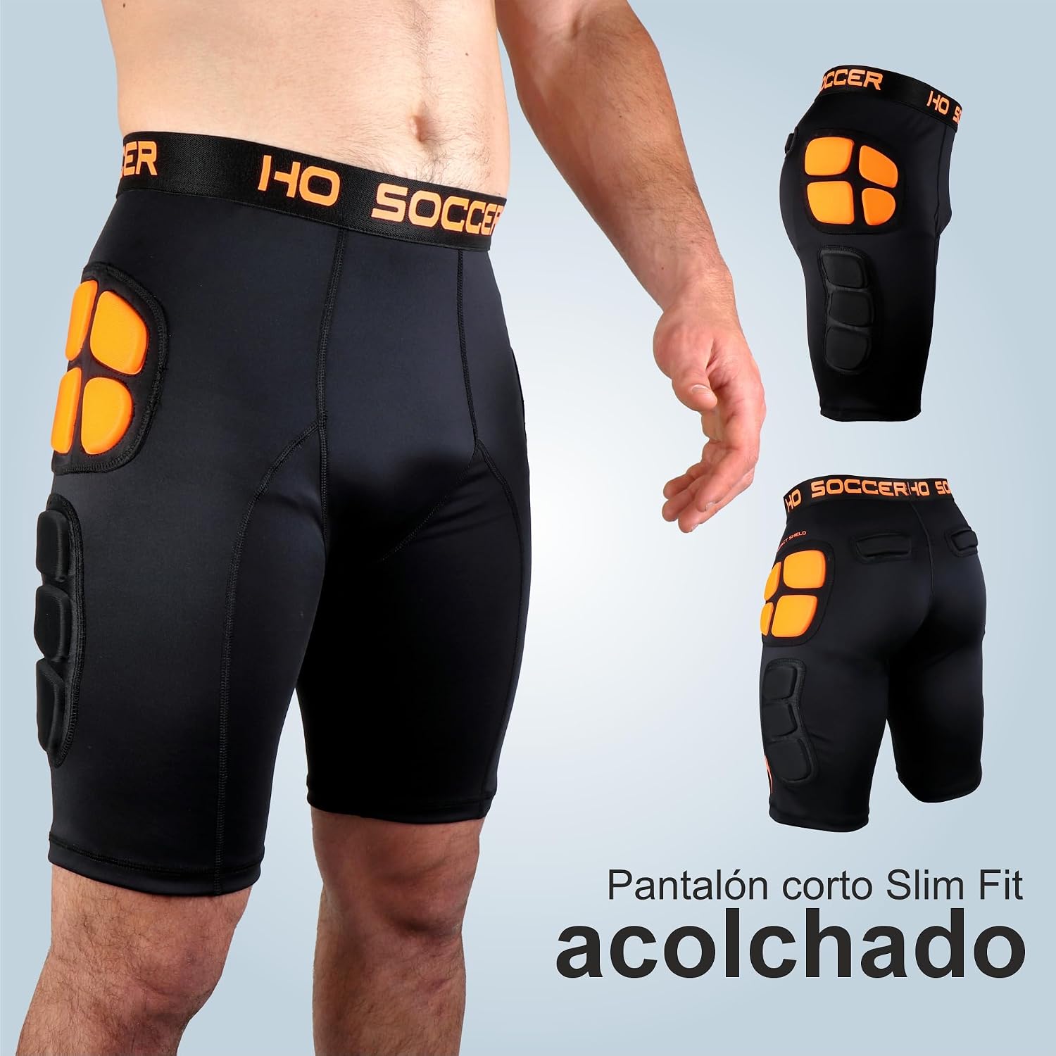 Detalle 2 de HO Soccer Short Impact Shield Sr – spodenki bramkarskie uniseks, slim fit