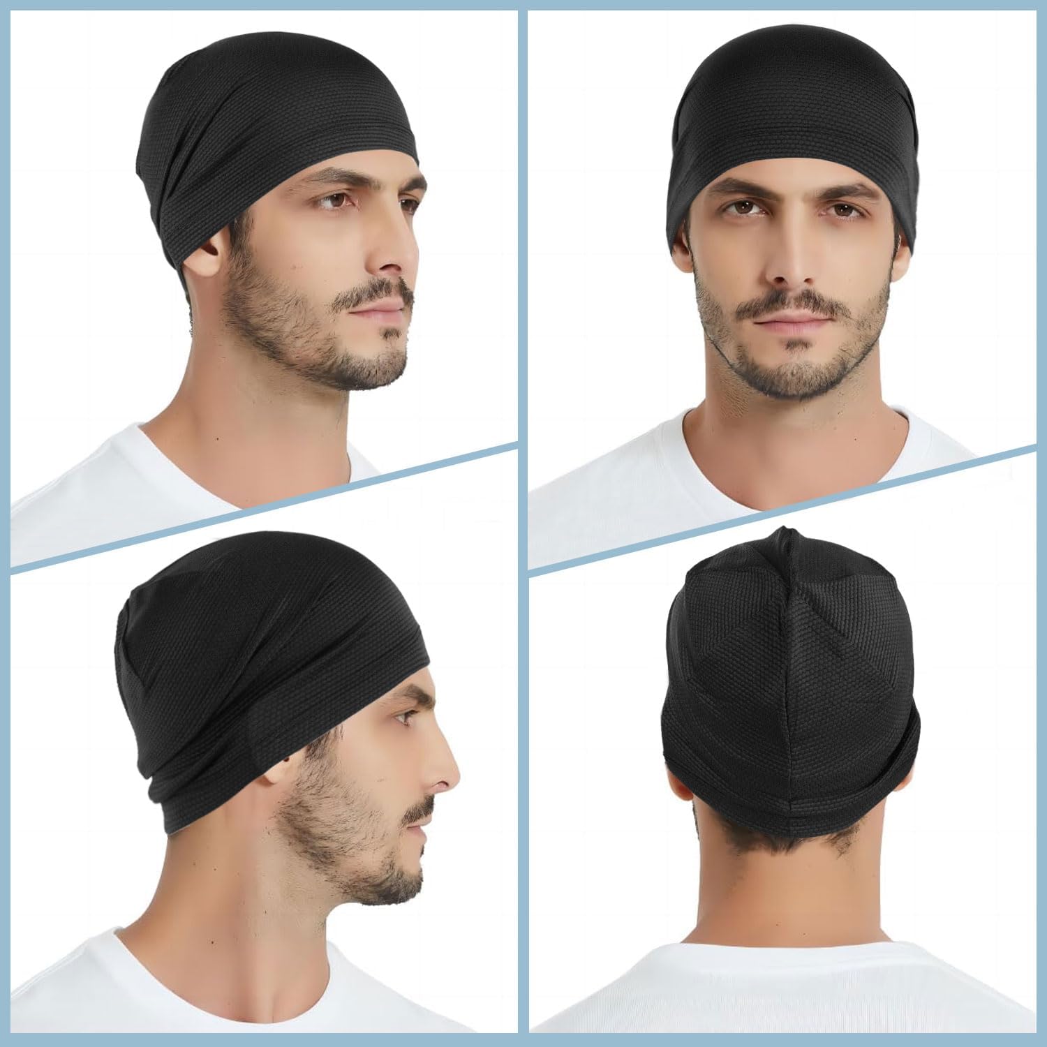 Thumbnail 2 de WTACTFUL 3-Pack Cooling Skull Caps (Breathable 3D Mesh) for Running, Cycling, Gym & All-Season Wear