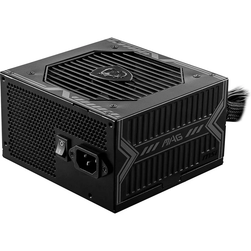 Detalle de MSI MAG A550BN 550W 80 Plus Bronze: fuente de alimentación básica y fiable para montar tu PC