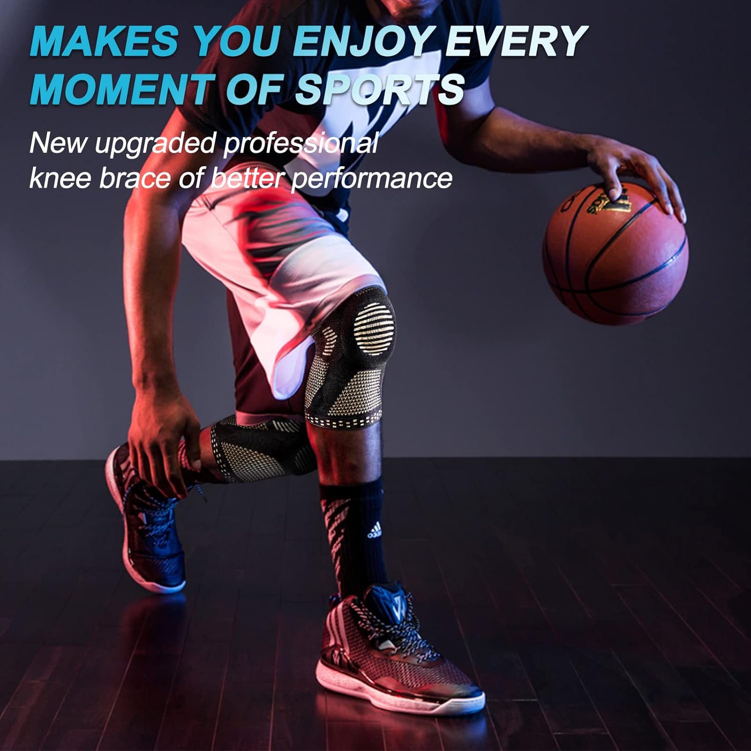 Thumbnail 5 de NEENCA 2 Pack Knee Braces with Patella Gel Pad and Side Stabilizers