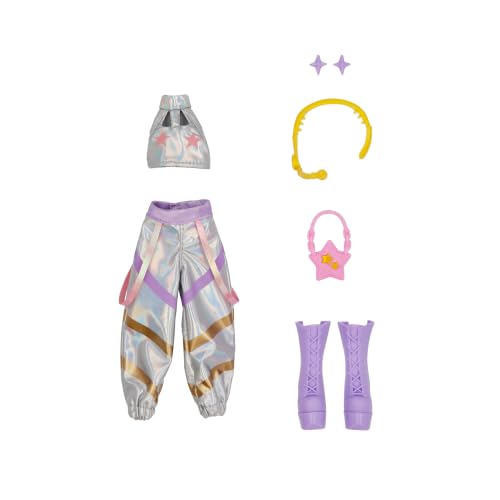 Detalle de K-POP IDOL Muñeca Mina Fashion Doll Estilo K-Pop Starlight: coletas moradas y outfits para fans de 3 años en adelante