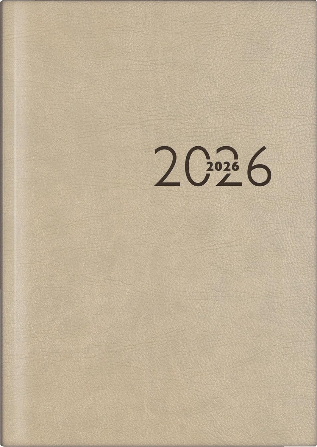 Detalle de rido/idé Buchkalender Mod. studioplan int. 2026 – 168 × 240 mm, Kunstleder grau