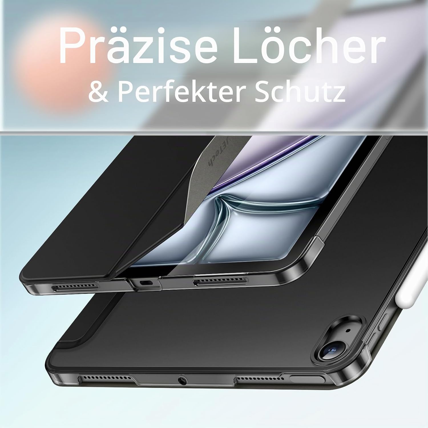 Thumbnail 2 de JETech Hülle für iPad Air 11 Zoll M3/M2 Schwarz