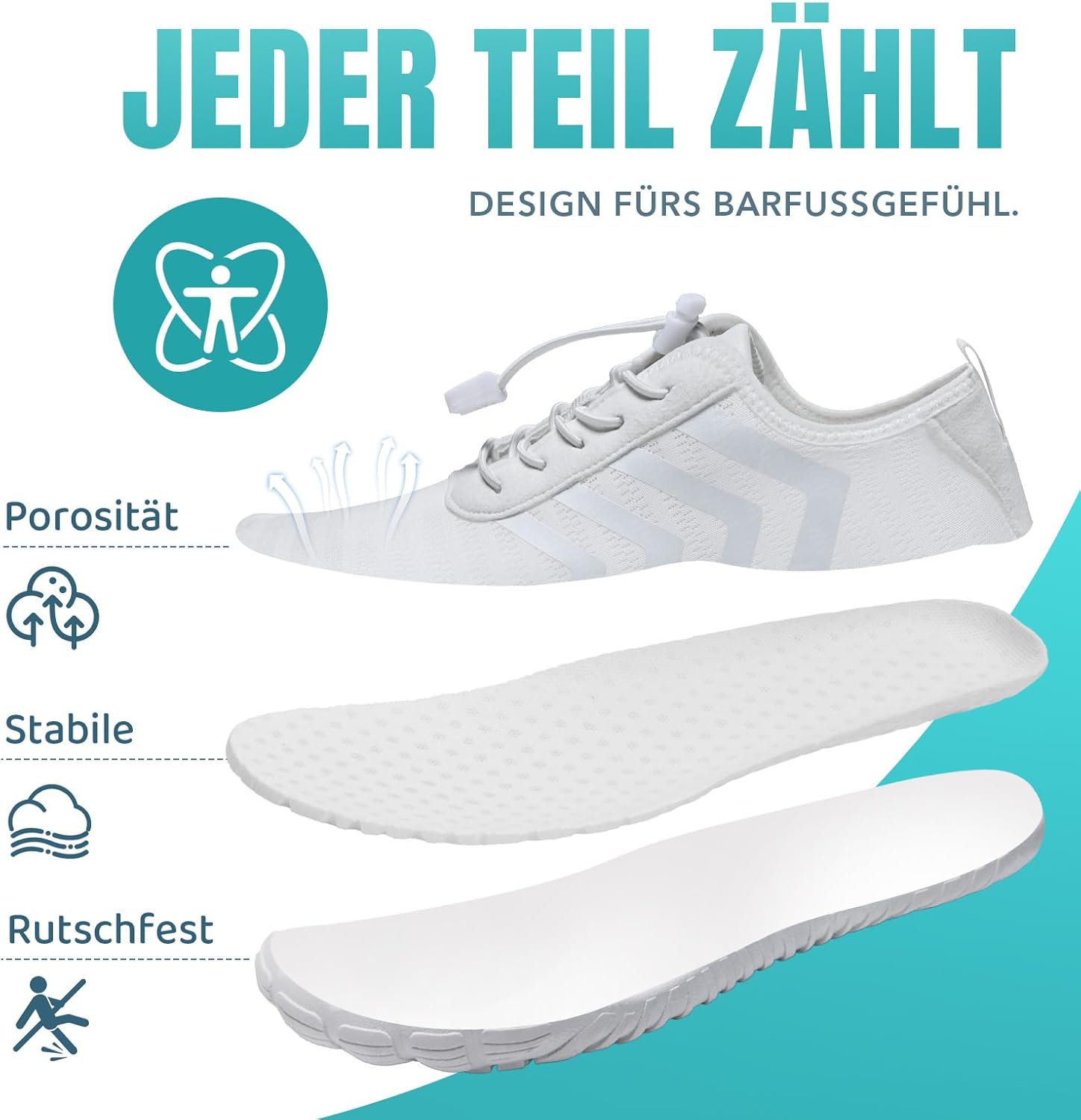 Thumbnail 5 de Torotto Barfußschuhe Fitnessschuhe für Herren & Damen – atmungsaktiv, schnell trocknend, Zero-Drop