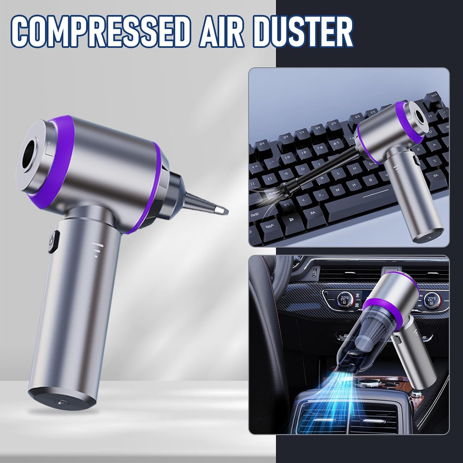 Detalle de houscly Car Vacuum 20000Pa Portable