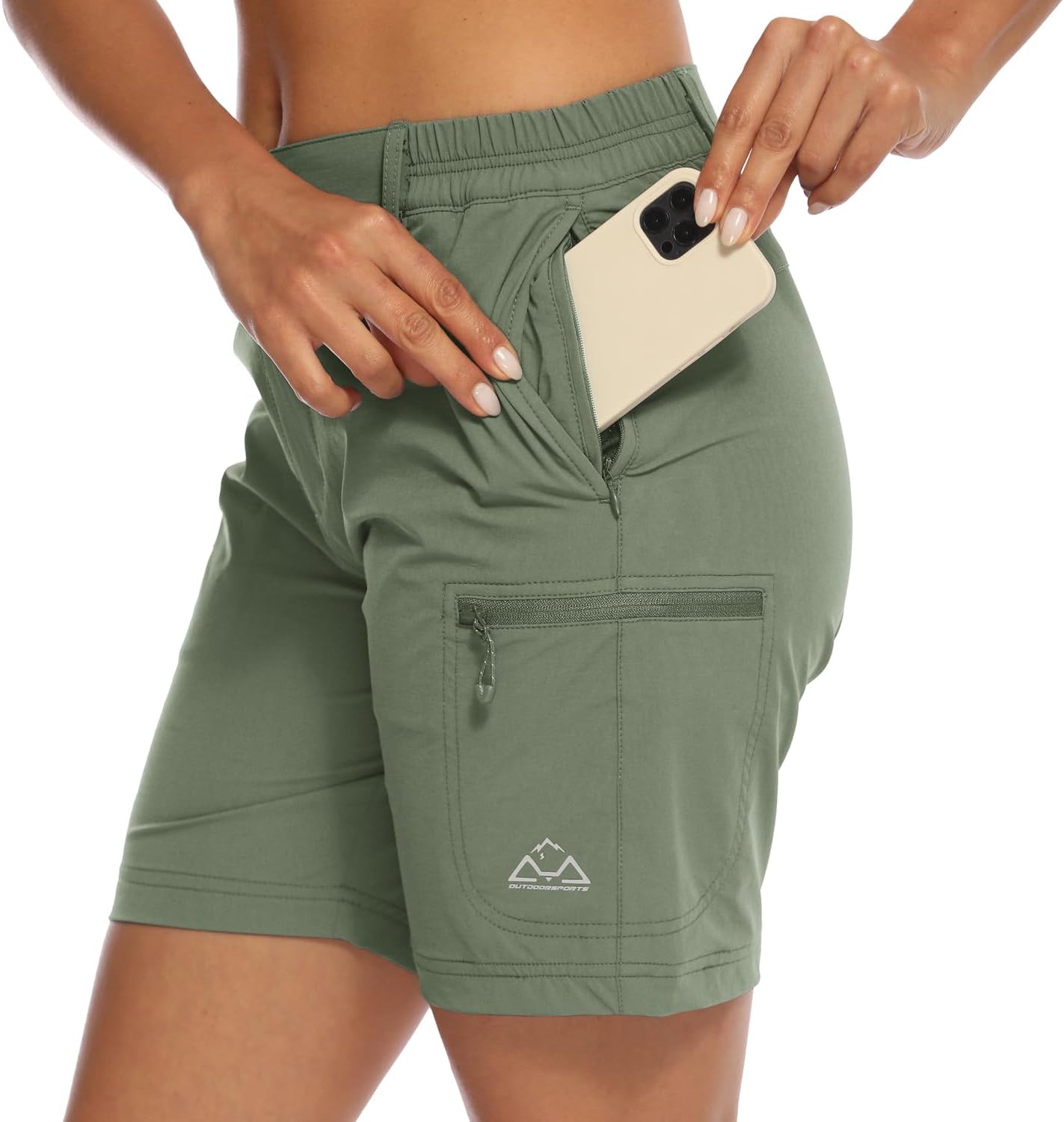 Detalle de donhobo Women's Walking Hiking Shorts: Lightweight Quick-Dry Cargo Shorts for Outdoors