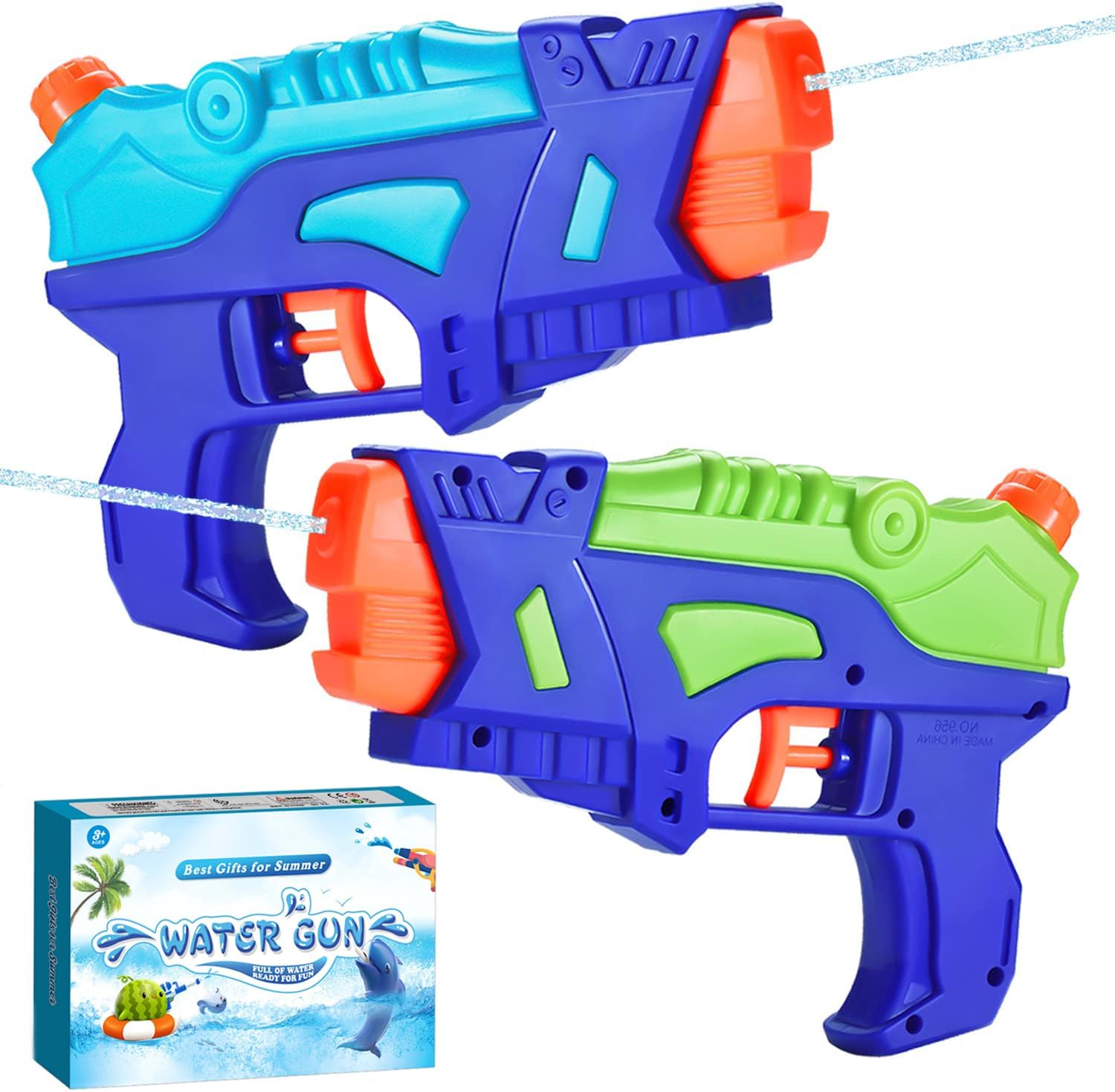 Detalle de Two‑Pack Water Guns for Kids: Durable, Safe Outdoor Fun for Summer