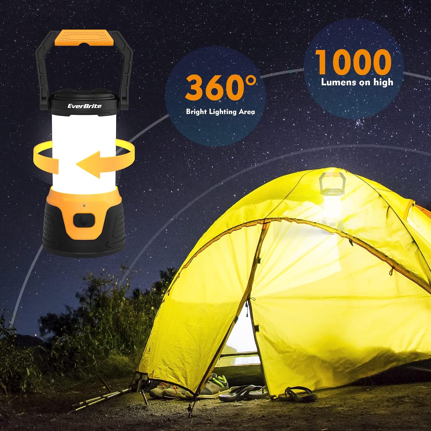 Detalle de EverBrite Camping Lantern 1000 Lumen