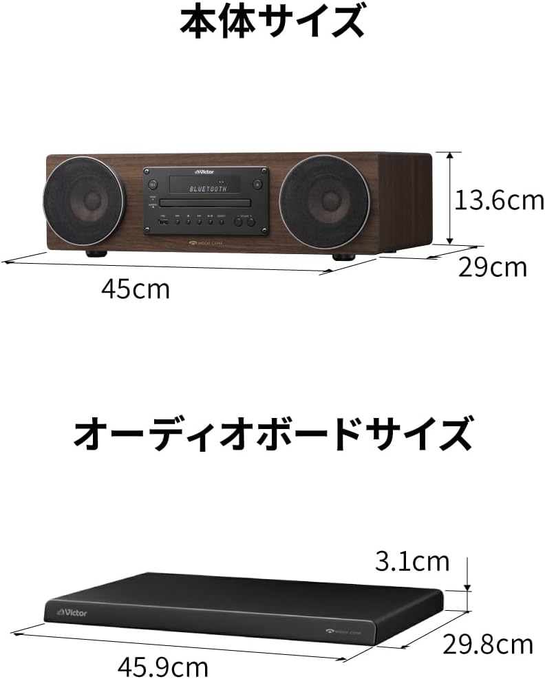 Thumbnail 6 de JVCケンウッド Victor EX-D6SET ミニコンポ ウッドコーン・専用オーディオボード付き