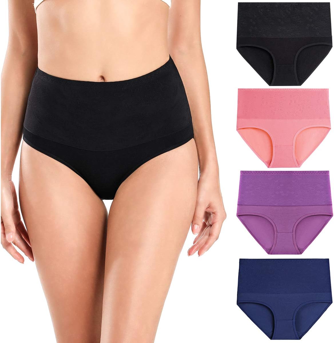 Thumbnail 6 de wirarpa Bauchweg Unterwäsche Damen – Bauchweg Unterhosen im 4er Pack aus Baumwolle