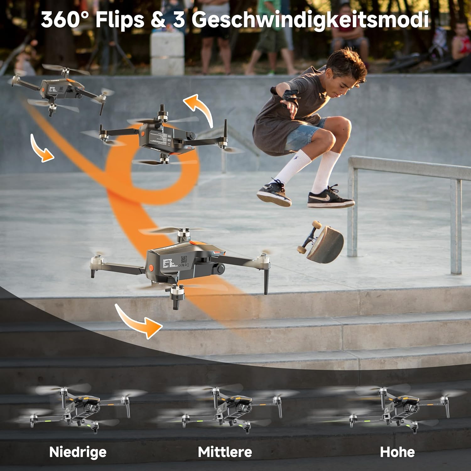 Thumbnail 4 de PLEGBLE Mini-Drohne 1080p Kamera für Anfänger