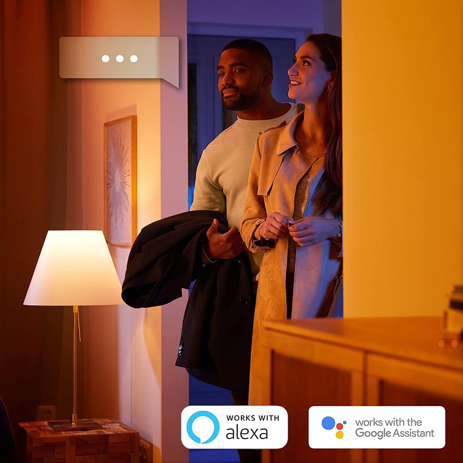 Detalle de Philips Hue Bridge (standard) para controlar tu sistema de iluminación inteligente Hue