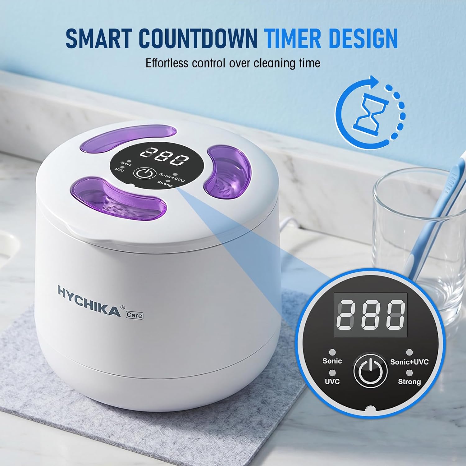 Thumbnail 5 de HYCHIKA Ultrasonic Retainer Cleaner 45kHz