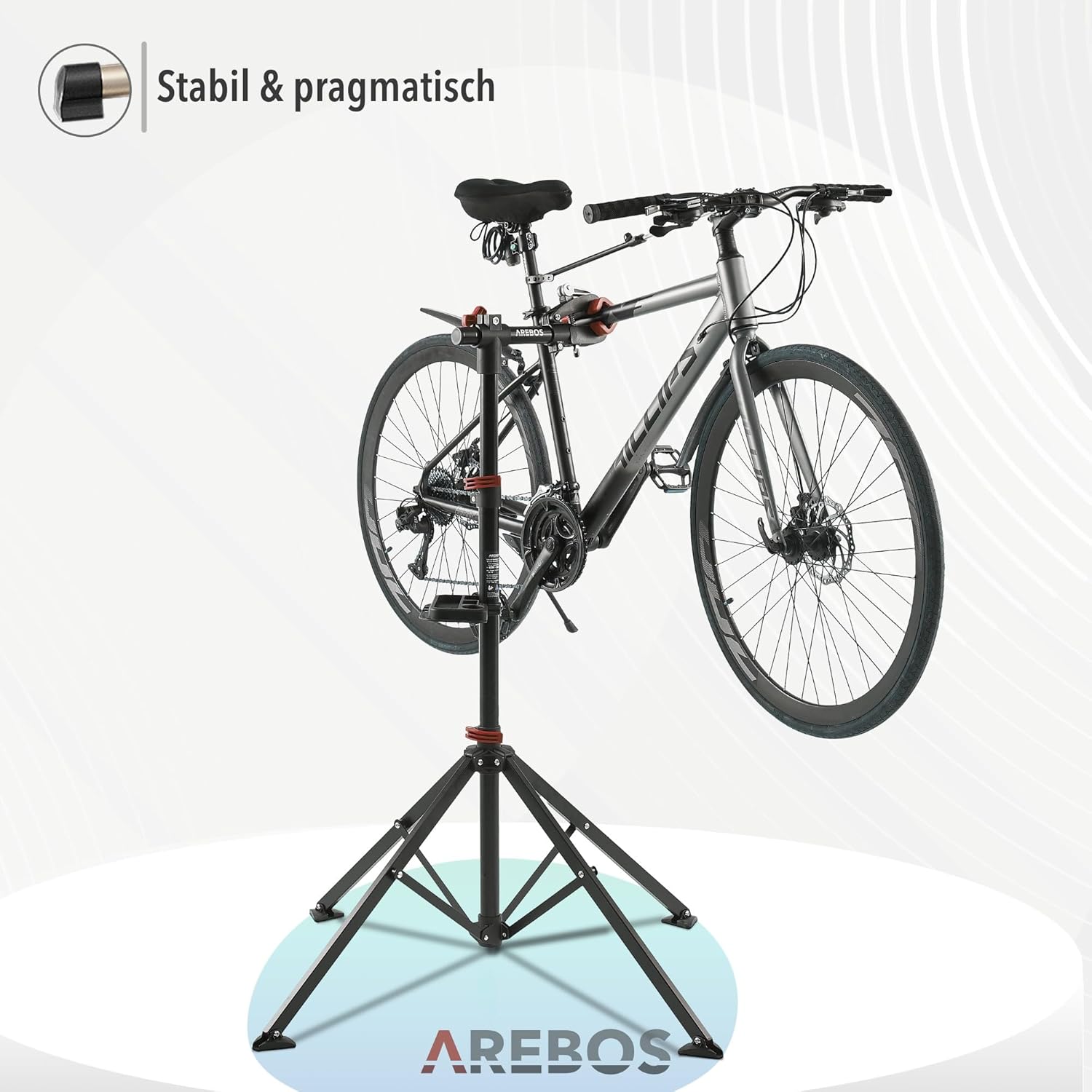Thumbnail 6 de Arebos Fahrrad-Montageständer mit Tasche – 360° drehbar, belastbar bis 30 kg