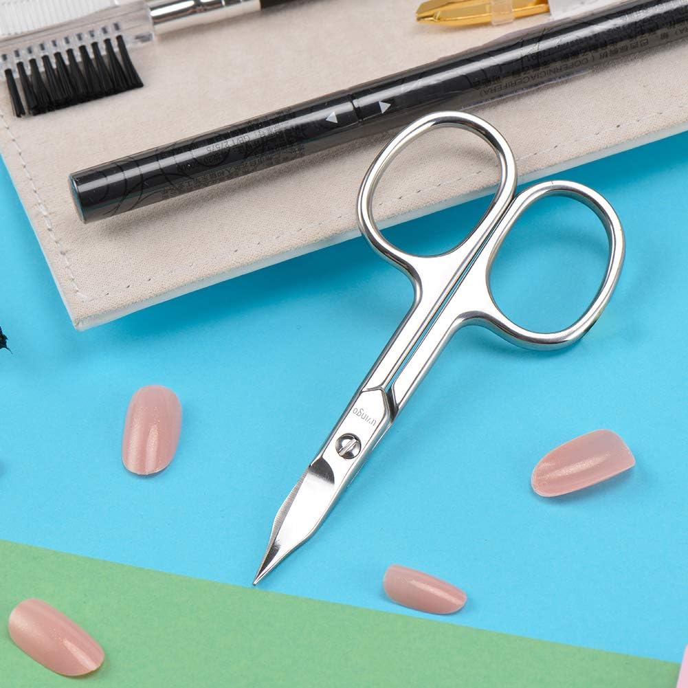 Detalle de LIVINGO 10284 Curved Stainless Steel Nail Scissors, 2.4 cm Blade