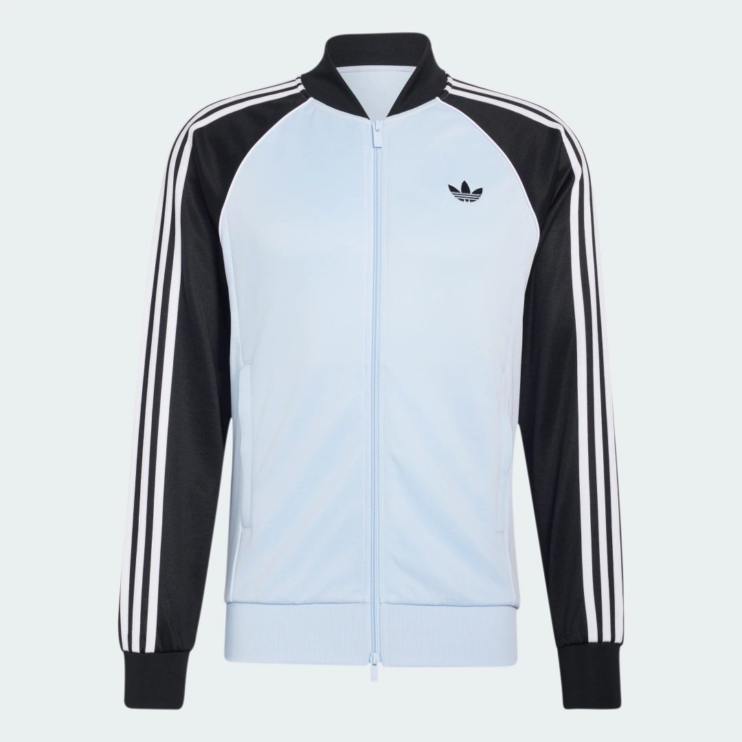 Detalle 2 de Chaqueta deportiva SST de Adidas (Azul) – versión SST para entrenos y uso diario