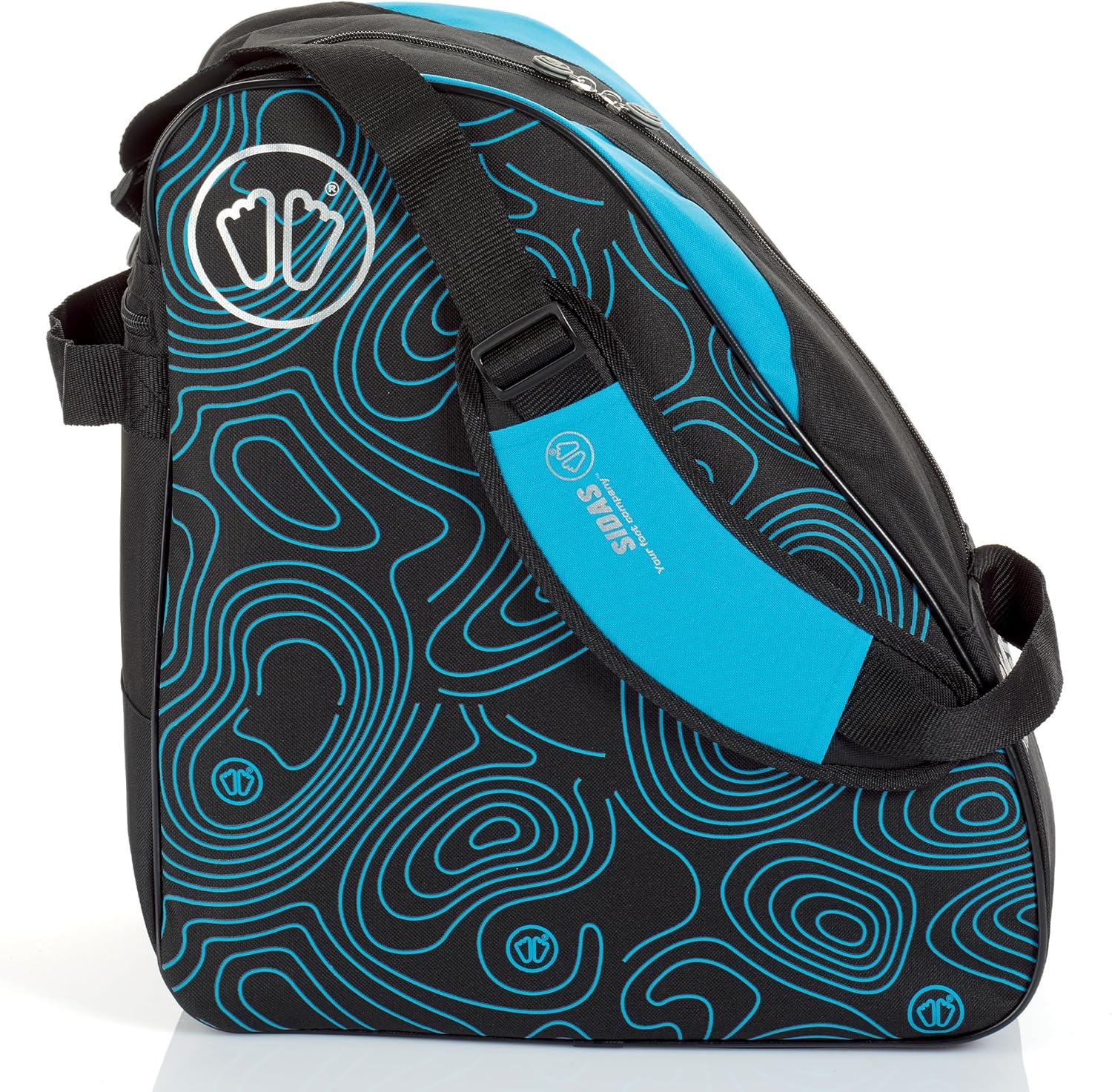Detalle de Sac à chaussures de ski Sidas Boot Bag Black & Blue – Nylon résistant, taille medium