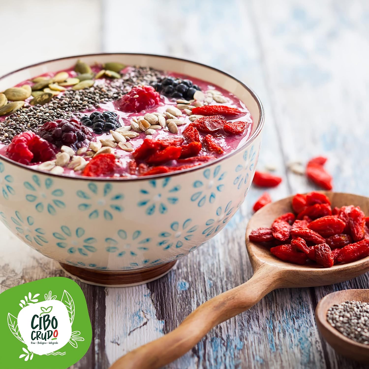 Detalle de Roh Goji Beeren Bio Ungeschwefelt – Premium 400 g: Natürliche Powernahrung aus biologischem Anbau