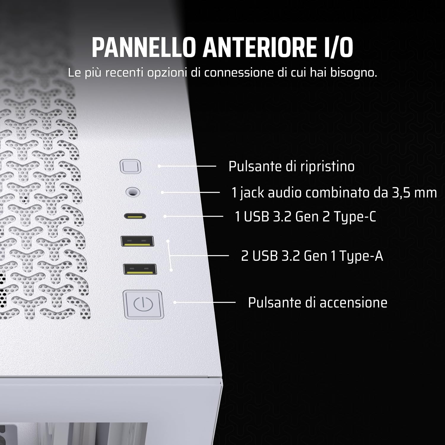 Thumbnail 5 de Corsair 3500X Mid‑Tower ATX con vetro panoramico