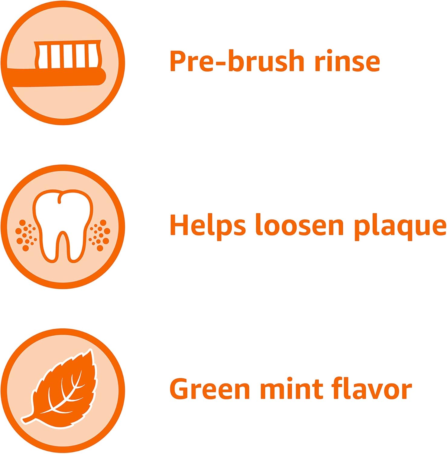 Thumbnail 3 de Amazon Basics Pre-Brush Dental Rinse (Green Mint), 24 fl oz — loosens plaque before brushing