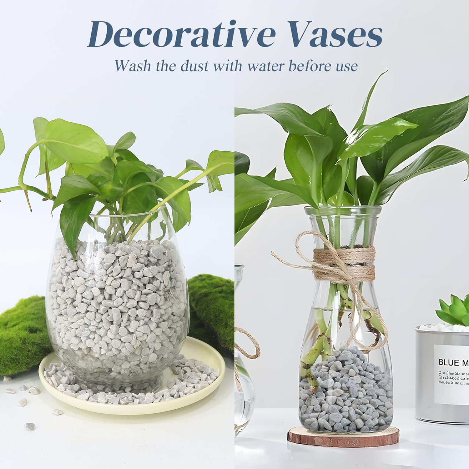 Thumbnail 5 de Quibbay 45LB Succulent Rocks 1/4 Inch Pebbles for Plants